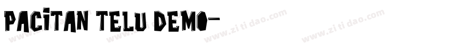 Pacitan Telu Demo字体转换
